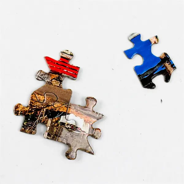 Norwegian Fishing Village 500 pc Jigsaw Puzzle, Complete