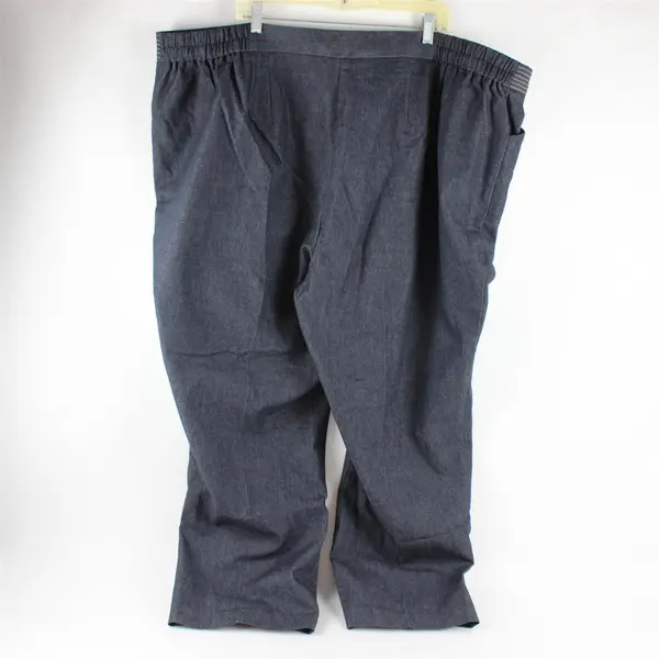 Maggie Barnes Women's 32W Plus Size Dark Wash Stretch Blue Jean Dress Pants