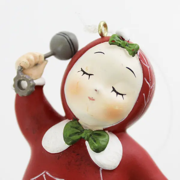 Lot of 2 Gawking Grandparents Go Gaa Gaa Over The Girl Ornaments