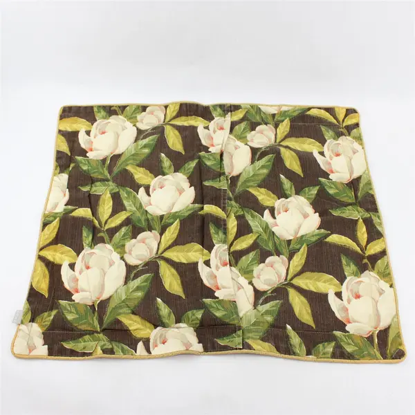 Echo Rose Print Brown Cotton Pillow Sham 23" x 28"