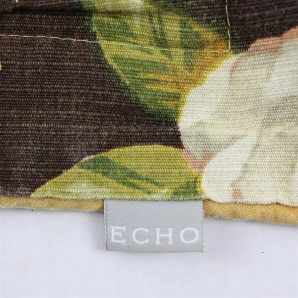 Echo Rose Print Brown Cotton Pillow Sham 23" x 28"