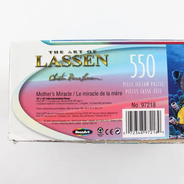 Mother's Miracle 550 Pc Jigsaw Puzzle, The Art of Lassen #97218, Complete