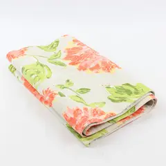 Envogue Orange Green and Beige Spring Summer Table Runner 14" x 70"