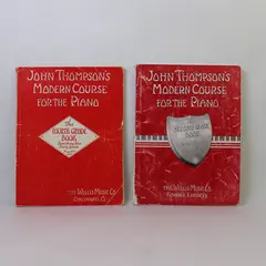 Lot of 2 Vintage John Thompson's Modern Course For the Piano 2nd & 4th Grade