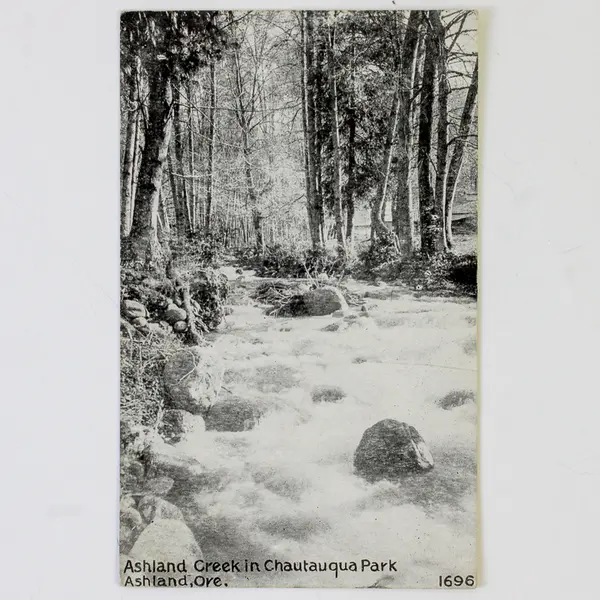 Ashland Creek Chautauqua Park Ashland Oregon Litho Postcard
