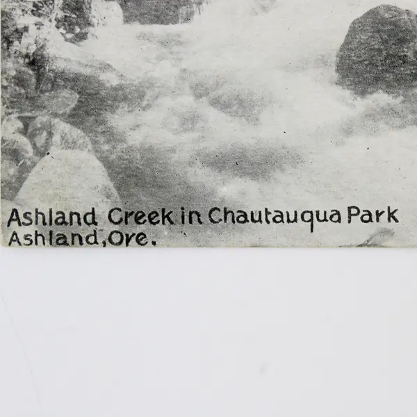 Ashland Creek Chautauqua Park Ashland Oregon Litho Postcard