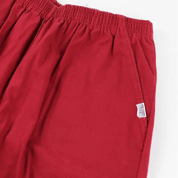 Vintage The Season Ticket Women's 30x26 Red Elastic Waist Pull On Pleated Pants