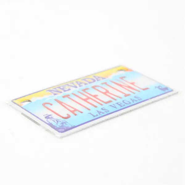 Catherine Las Vegas NV Souvenir Mini Bike License Plate Monogram 2.25x4