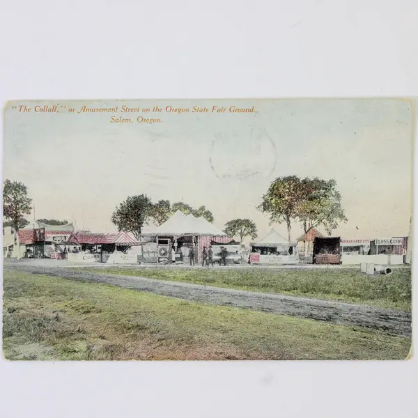 Collall Amusement Street Oregon State Fairground Salem Color Litho Postcard 1911