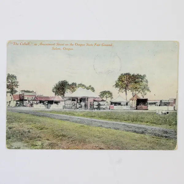 Collall Amusement Street Oregon State Fairground Salem Color Litho Postcard 1911