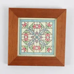 Pattern Works Tulip Garden Art Print by Kathi Giberman 5x5 inches