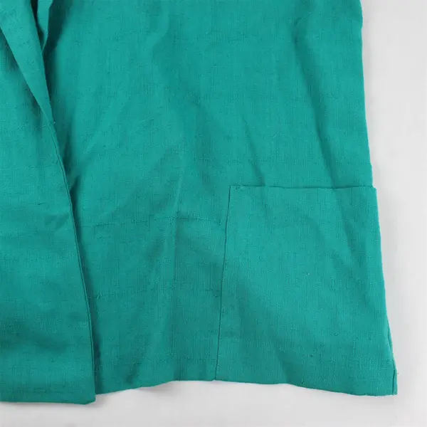 VTG Joanna Women's 24W Teal 3/4 Sleeve Open Front Blazer