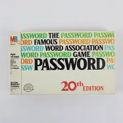 Vintage 1978 Password Game 20th Ed. by Milton Bradley, Complete