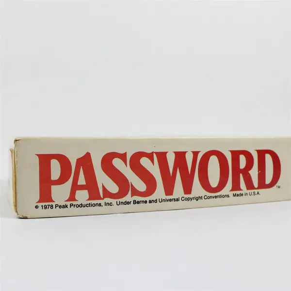 Vintage 1978 Password Game 20th Ed. by Milton Bradley, Complete