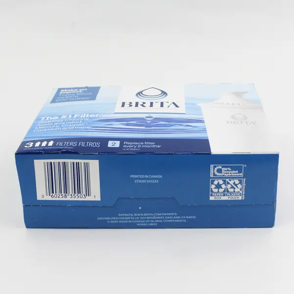 2 Brita Standard Replacement Filters for Pitchers Dispensers In 3 Count Box