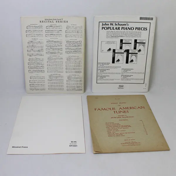 Lot of 4 Vintage Piano Song Books Sheet Music 1938 to 1991 Good