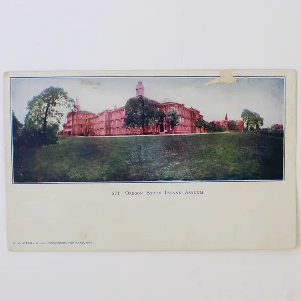 Lot Of 2 Salem Oregon Colorized Litho Postcards State Capitol State Asylum