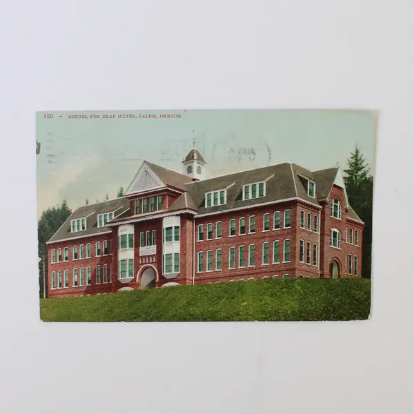 Lot Of 2 Salem Oregon Color Litho Postcards Deaf School Sacred Heart Academy 