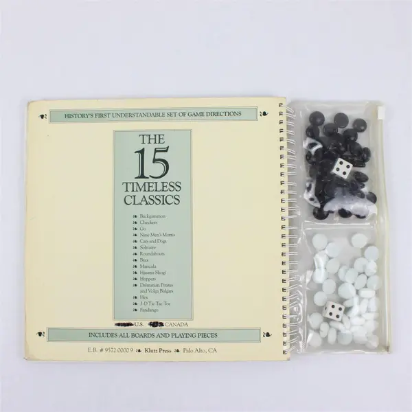 The Board Game Book 15 Classics  Eddie Bauer 1991 Special Edition Vintage