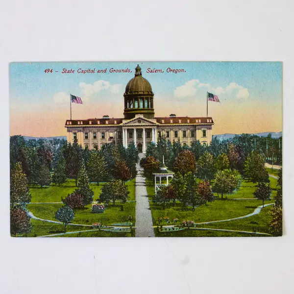 Lot Of 3 Salem Oregon State Capitol Litho Postcards 1900s 1910s