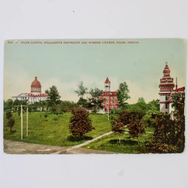 Lot Of 3 Salem Oregon State Capitol Litho Postcards 1900s 1910s