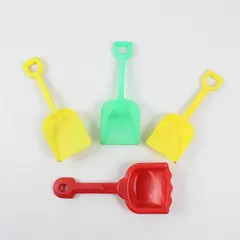 Lot of 4 Kids Plastic Sand Shovels Beach & Sandbox Toys 8in