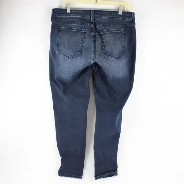 Arizona Jean Co Women's 14 Dark Wash Stretch Distressed Skinny Jeans