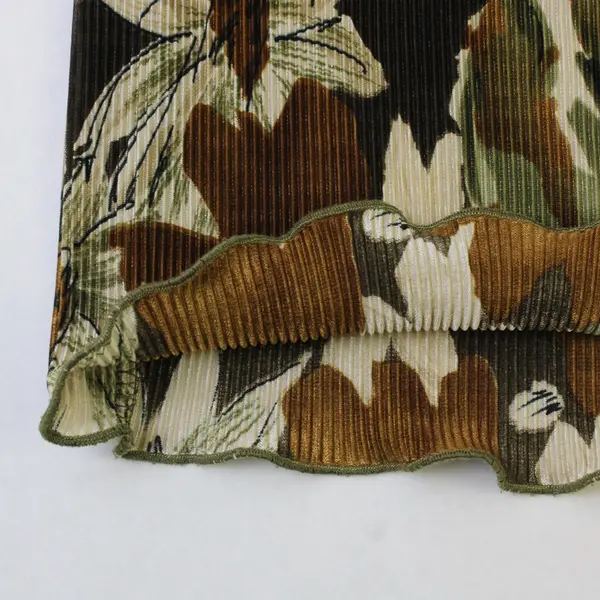 Vtg j.t.b Women's 2XL Earth Tones Floral Crinkle Fabric Wide Strap Tank Top