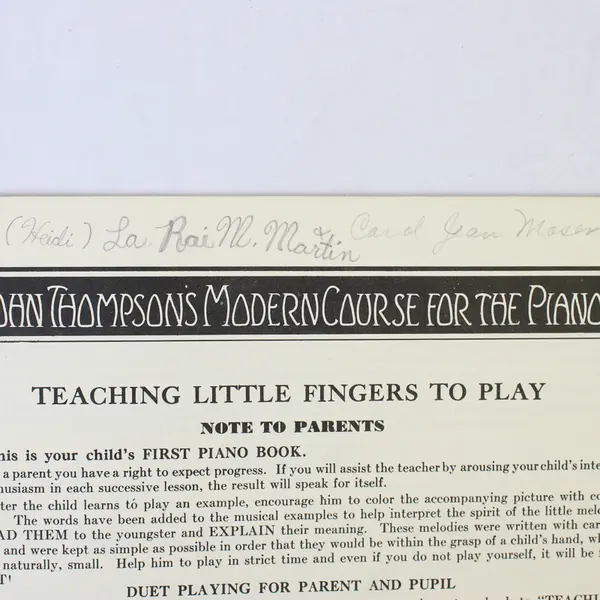 Lot of 3 Vintage Beginner Piano Books 1936 - 1977 Pre-Owned Condition