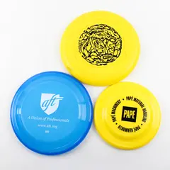 Lot of 3 Frisbees 8.75in Flying Discs 2 Regular 1 Mini Used