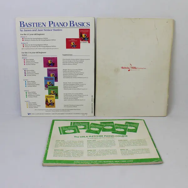Lot of 3 Vintage Grade Two Piano Books 1945 - 1985 Pre-Owned Condition