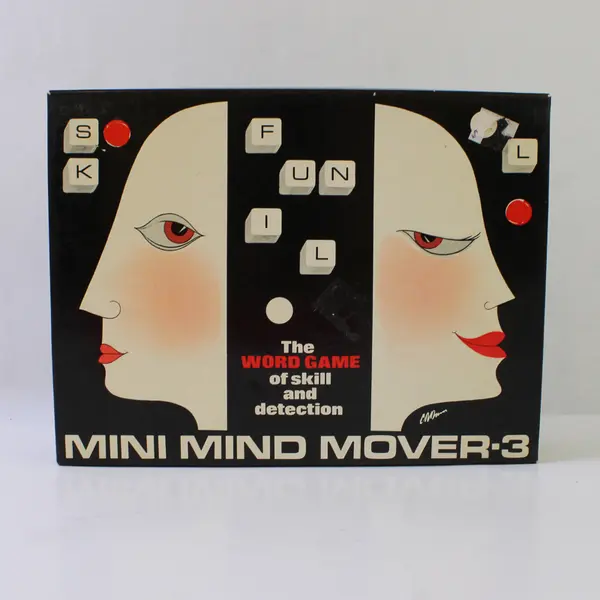 Vintage Mini Mind Mover-3 Word Multilingual Game Skill &Detection 1974 Complete