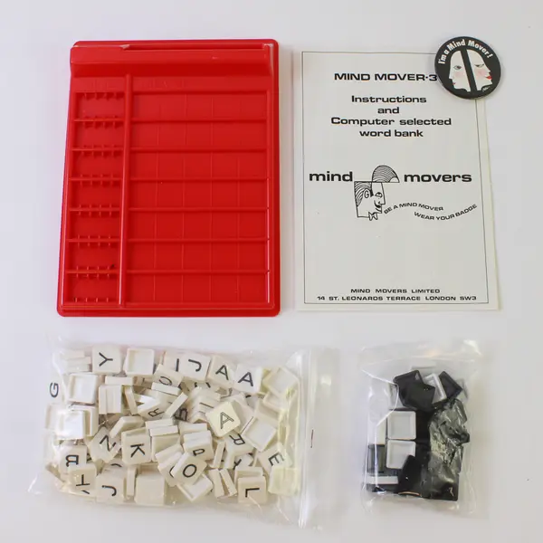 Vintage Mini Mind Mover-3 Word Multilingual Game Skill &Detection 1974 Complete