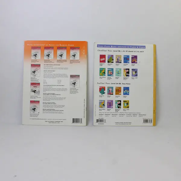 Lot of 2 Vintage Level 2B Piano Books 1996 & 1997 by Nancy & Randall Faber Good