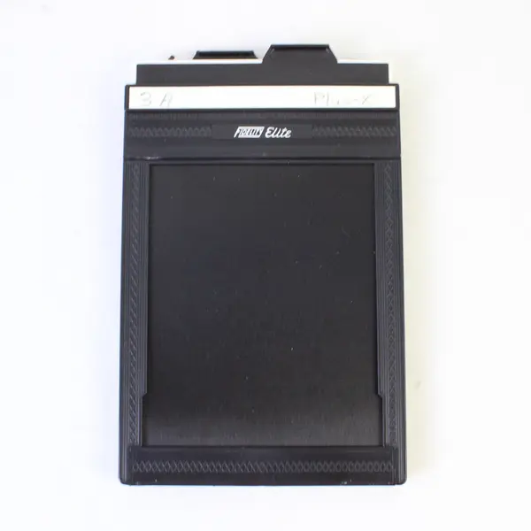 Lot Of 3 Used Vintage Fidelity And Lisco 4X5 Film Holders Black Plastic 