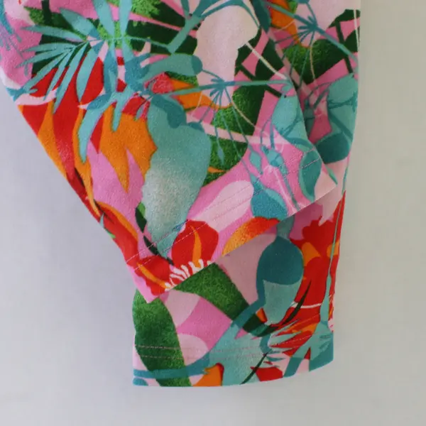No Boundaries Multicolor Tropical Floral Print Leggings Women's Large 11-13