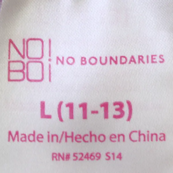 No Boundaries Multicolor Tropical Floral Print Leggings Women's Large 11-13