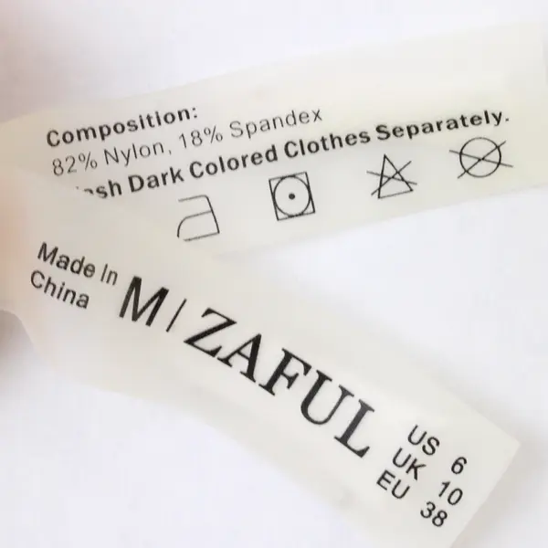 Zaful Bright Orange Bikini Swimsuit Top Women's Medium