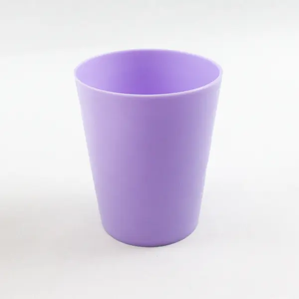 Lot of 3 Plastic Drinking Cups - 2 Happy Face & 1 Purple Party Cups Used