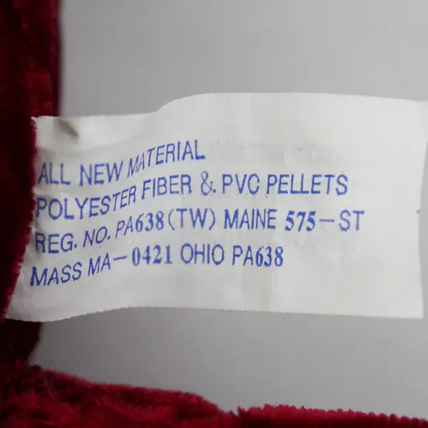  MTY Burgundy Dog Plush with Green Velvet Santa Cap