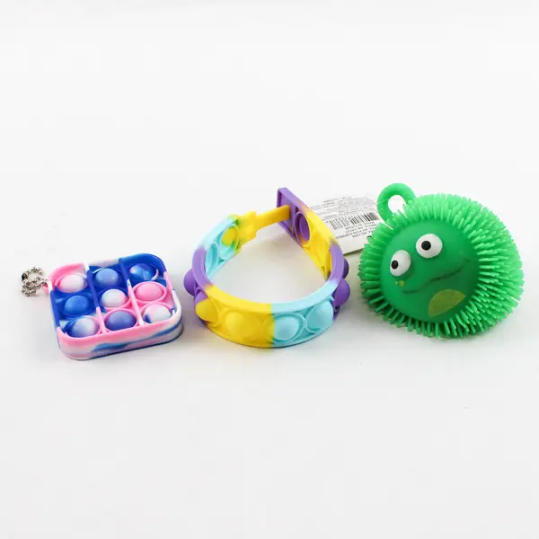 Lot of 3 Fidget Toys Pop Its Sensory Toys Stress Relief 