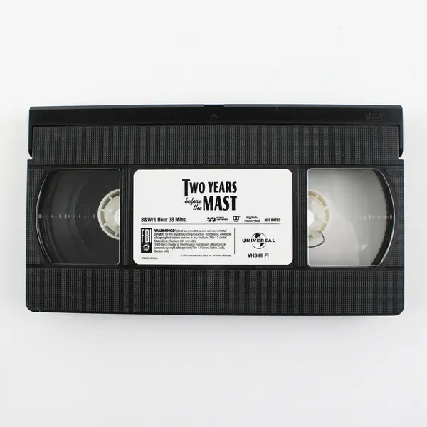 Vintage Two Years Before the Mast B&W VHS Tape, 1998