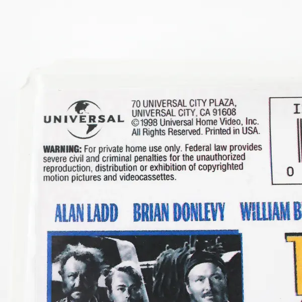 Vintage Two Years Before the Mast B&W VHS Tape, 1998