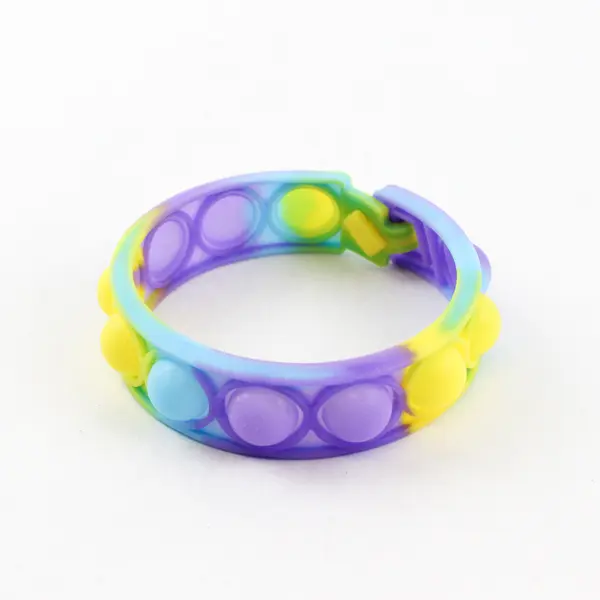 Lot of 3 Pop-It Fidget Toys Bracelet Ball Keychain Sensory Toy