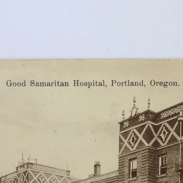 Vintage Good Samaritan Hospital Portland Oregon Litho Postcard 1908