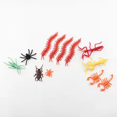 Lot of 12 Plastic Bugs Toys Assorted Colors Party Favors Educational