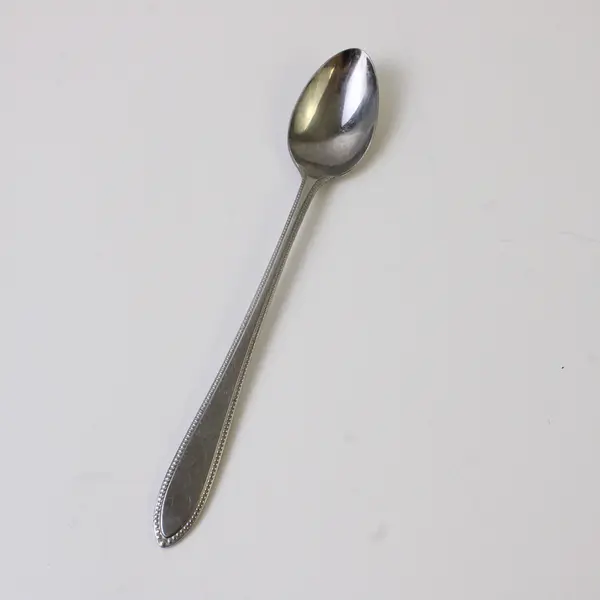 Lot of 5 Interpur Flatware INR5 Pattern Stainless Iced Tea Spoons 7.5" Good