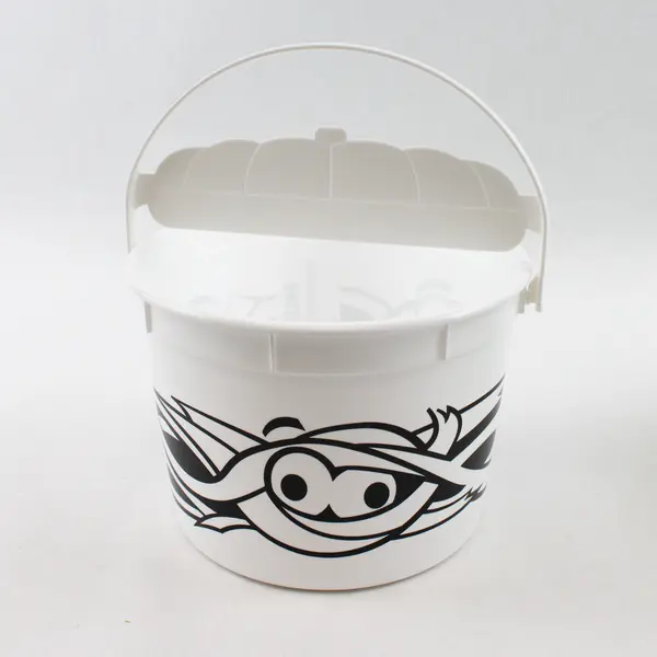 Lot of 2 McDonald's Boo Buckets Green Witch & White Mummy