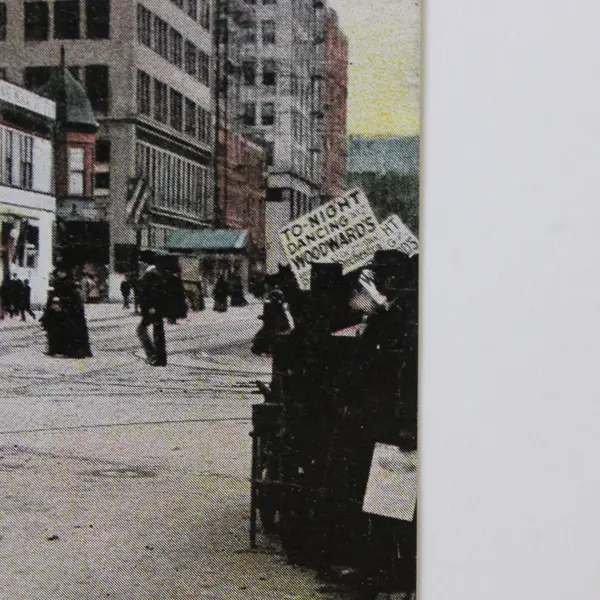 Fifth Street South From Washington Portland Oregon Color Litho Postcard Ca 1910