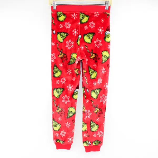 Hybrid Promotions The Grinch Fuzzy Red Pajama Pants Youth Medium